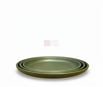تصویر پلیت گود 19cm ملامین سبز کوپر