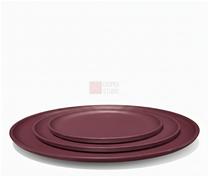 تصویر پلیت 36 ملامین زرشکی B06